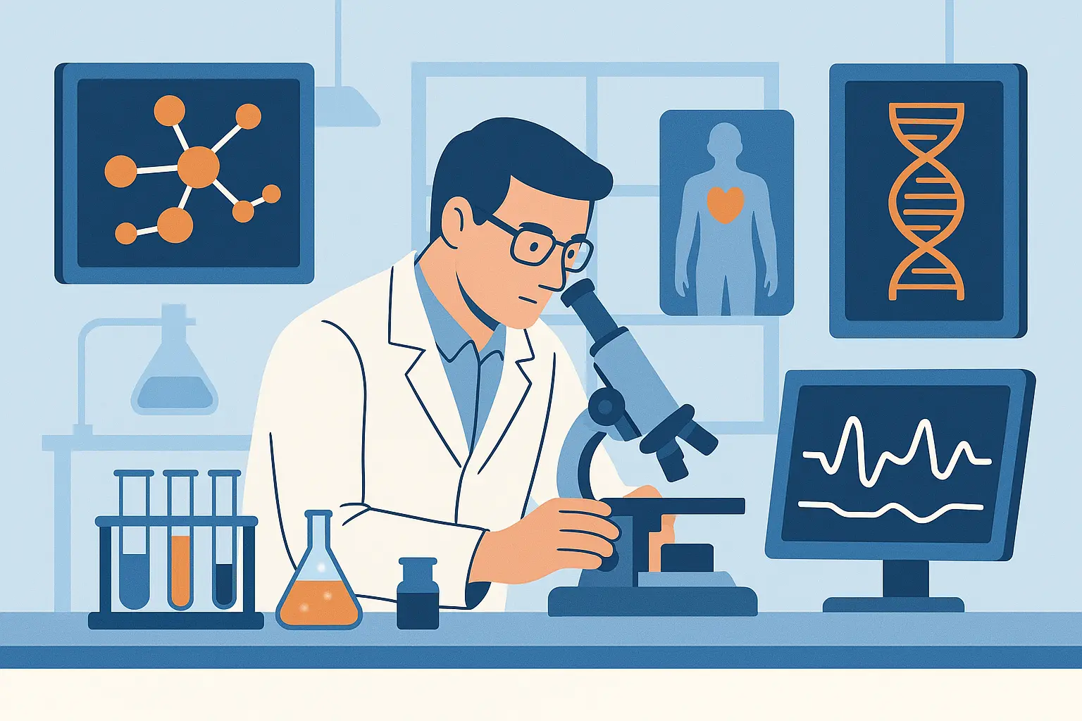High-tech biomedical labs